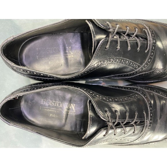 Bostonian Footsaver Men\'s Wingtip Dress Shoes Size 10.5 D Black Made in USA main image 12